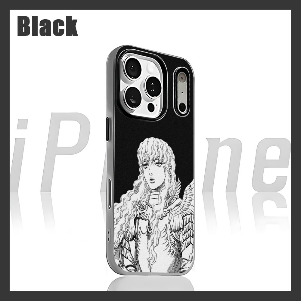 

Berserk Comics Phone Case for iPhone 17 air 16 e 15 14 13 12 11 Pro Max Plus Black 2-in-1 Jelly case iPhone17 Pro