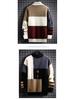 2025 Men's Japanese Style Patchwork Wool Sweater for Fall/Winter