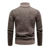 Autumn Winter Men Knitted Pullover Half Zip Stand Collar Long Sleeve Ribbed Cuff Slim Fit Warm Daily Office Business Casual Men Sweater Jumper