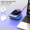 Caricabatterie wireless da 15 W con lampada da notte a LED touch per caricabatterie wireless magnetici da tavolo Samsung / Huawei Qi per Iphone 15 Pro 14