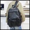 Schoolbag men's new PU soft leather business computer bag men's fashion casual travel bag large capacity student backpack