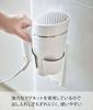 Yamazaki Magnetic Hair Dryer W10 X X Keeps Cords Neat and 5391 Holder, White, Approx. D10.5 H20cm, Tower, Organized,