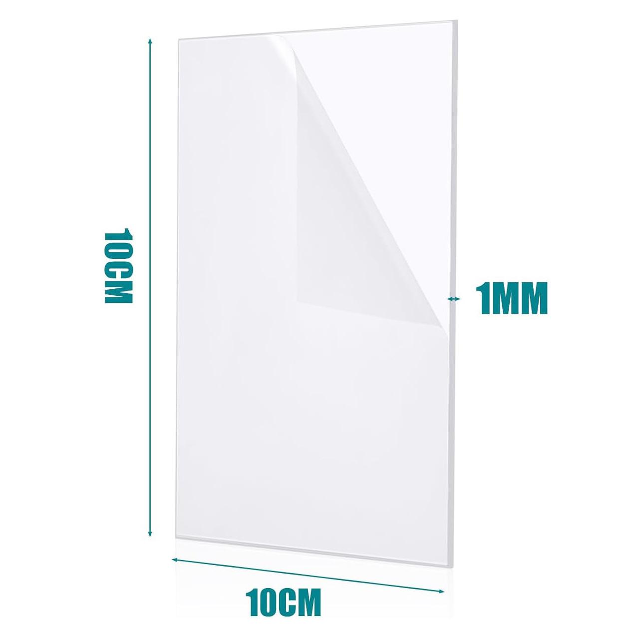 Акриловые листы Прозрачные пластиковые листы 10 см Квадратные Прозрачные Панели для Лазерной Резки DIY Проектов Рамка для Фото Дисплей Поделки 10pcs