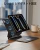 ESR IPad Pro 11 M4 2024 Hülle mit Tastatur Einfache Einrichtung Magnetische Halterung Hochformat Querformat Abnehmbare Schutzhülle Rebound 360 Serie Schwarz