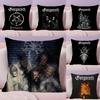 G-Gorgoroth Band Cushion Cover Natural Linen Pillow Case Double-Sided Print Decorative Sofa Pillowcase Home Decor Gift
