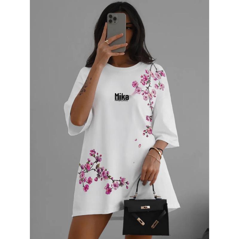 Women's Short Sleeve Raglan Cotton T-Shirt - Loose Fit Base Layer Top