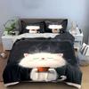 Cute Cat Trio Decor Set Soft Skin-Friendly Bedding Set Includes 1 Duvet Cover And 2 Pillowcase Gift