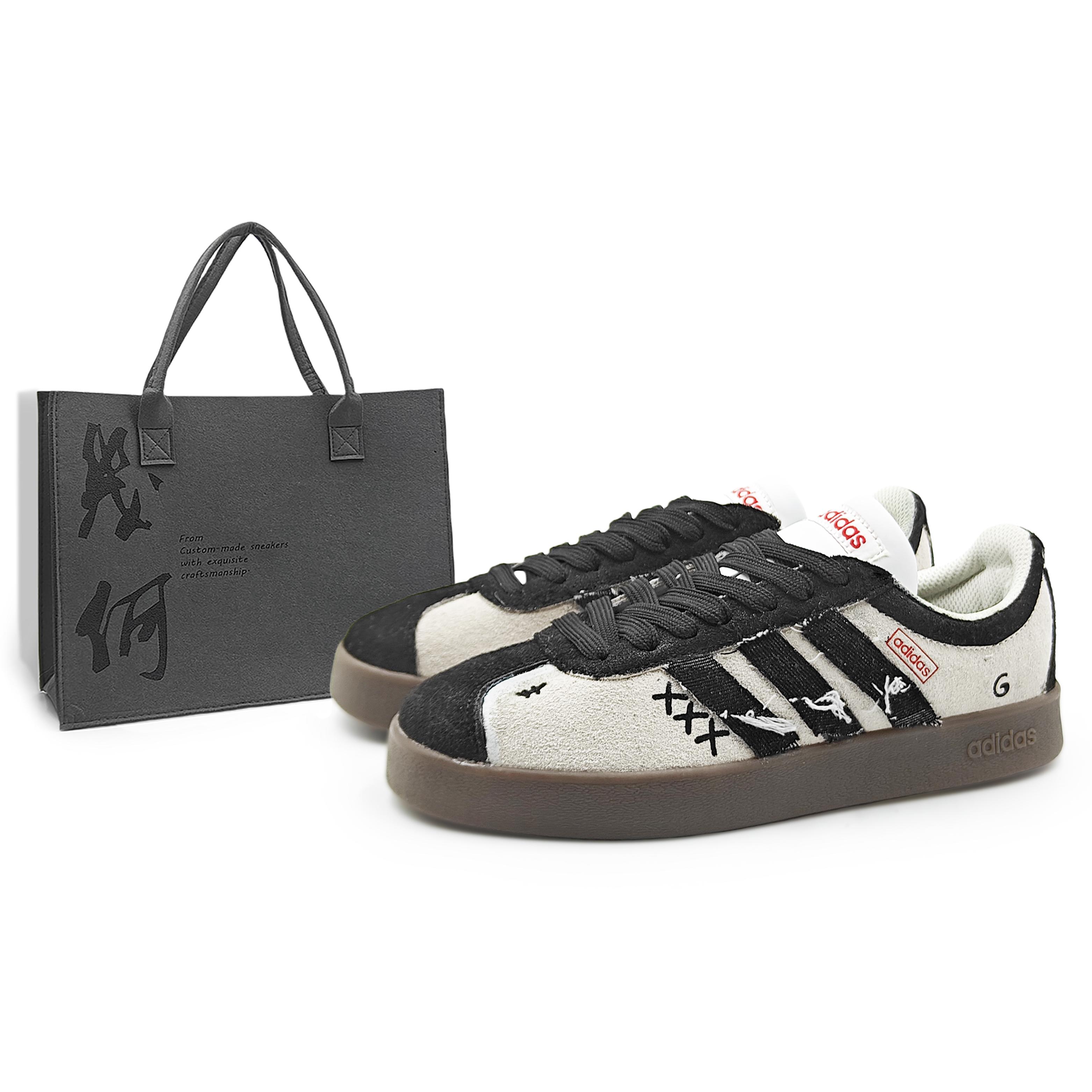 

Adidas Neo VL Court 2.0 Lifestyle Cushioning, Wear Resistant Low top Skateboard Shoes Unisex Black Gray HQ1802(Team1284- S) 36⅔