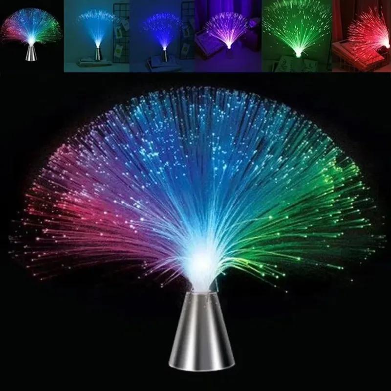 LED Night Lighting Decor Lamp LED Fiber Optic Lamp Multicolor Star Sky Light For Holiday Wedding Centerpiece Optic Fiber
