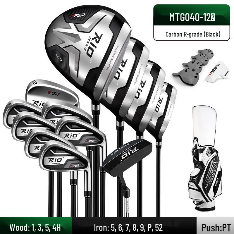 PGM Men's Golf Clubs Set with Titanium Alloy Driver - Ideal for Beginners/Intermediate Players