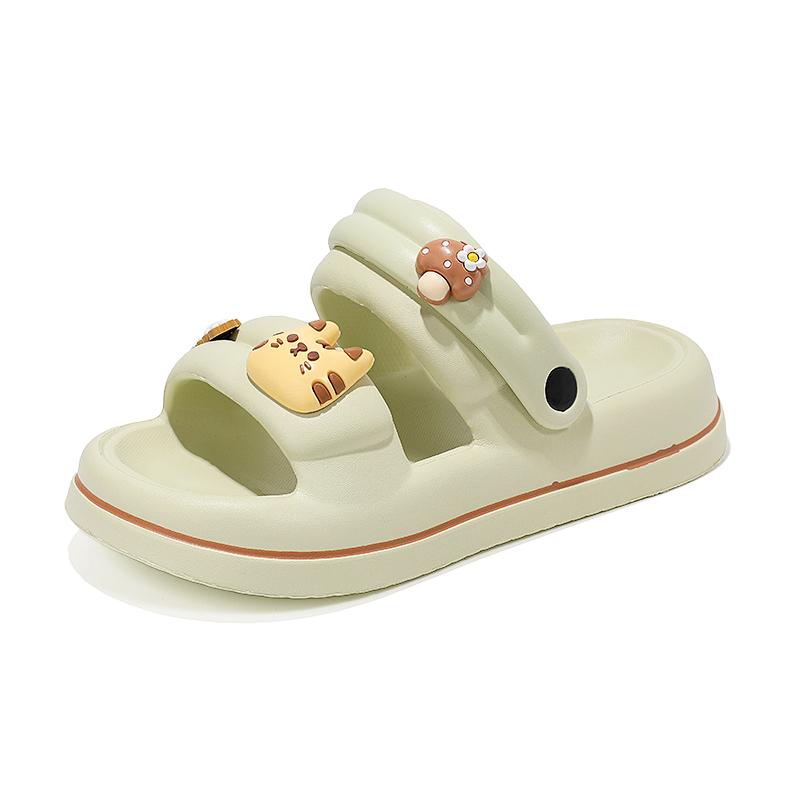 Fashion New Fashion Patch Women's Sandals Summer Comfortable Platform Shoes Beach Outside Pink Slides Thick Sole Non-slip Beach Slippers