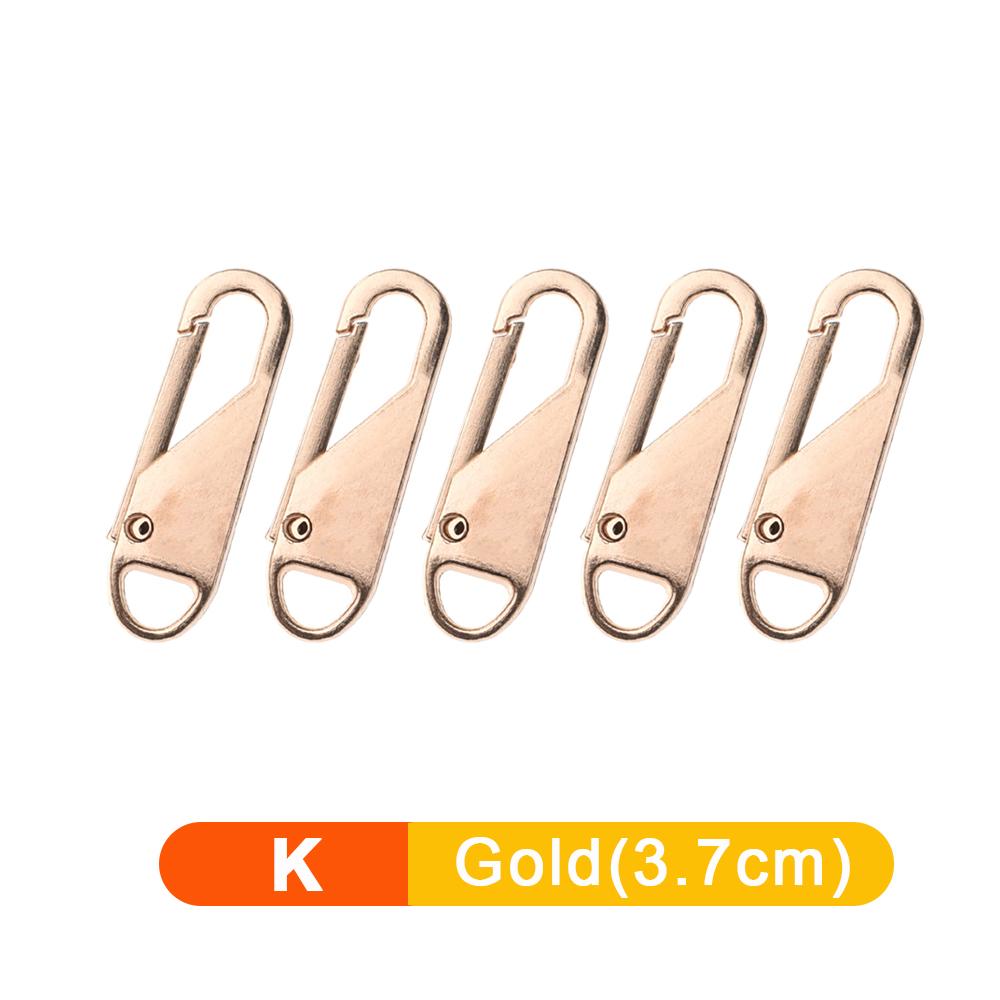 5/1 pz Tiracerniera staccabile universale Kit di riparazione per cerniere in metallo di ricambio per valigie, borse, vestiti e cursori per cerniere