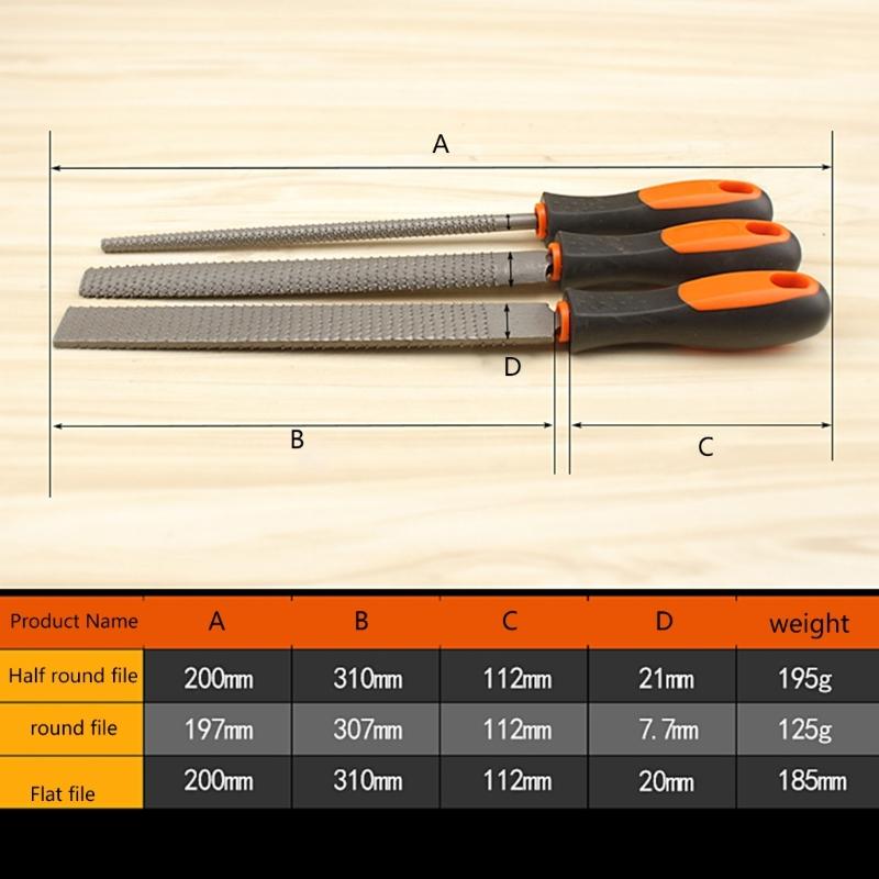 8 Zoll Mini Metall Raspel Nadelfeilen Set Holzschnitzwerkzeuge für Stahl Raspel Nadelfeilen Holzbearbeitung Handfeilenwerkzeug
