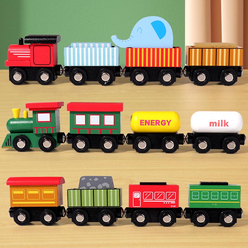 

car Magnetic small train mini track model locomotive children s track train locomotive toy male