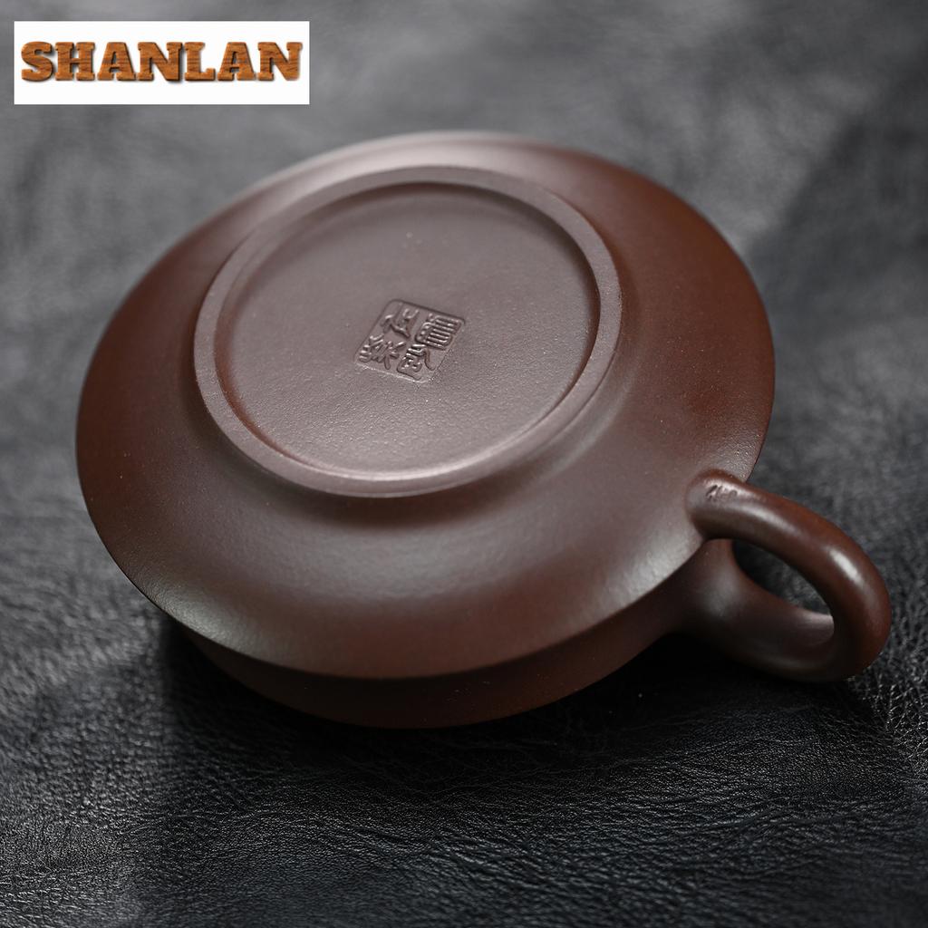 300ml Yixing Purple Clay Teapots Handmade Red-crowned Crane Pot Raw Ore Purple Mud Kettle With Filter Zisha Tea Set Cafes Craft