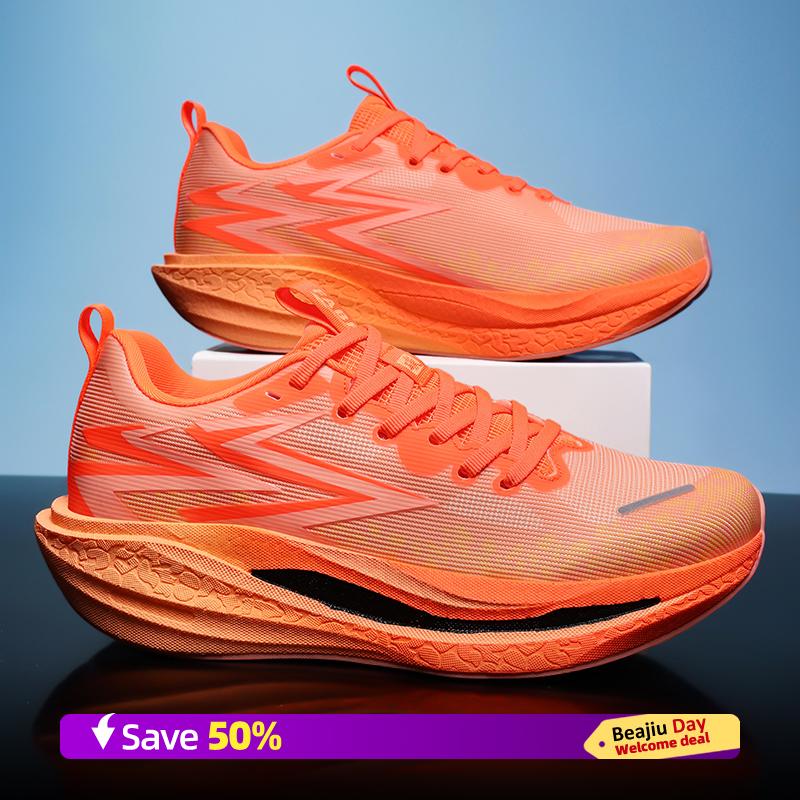 

Чоловічі спортивні кросівки для бігу Повсякденні марафонські дихаючі легкі жіночі зручні спортивні нековзні кросівки для ходьби 34