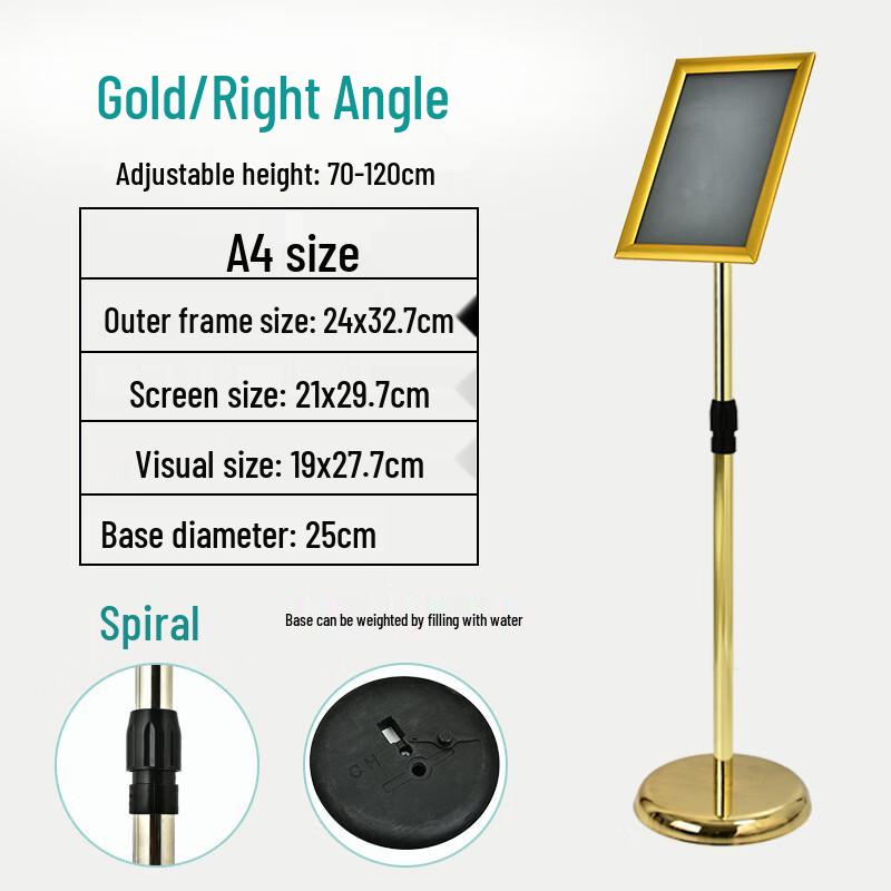 Stainless Steel Floor Stand Display Sign
