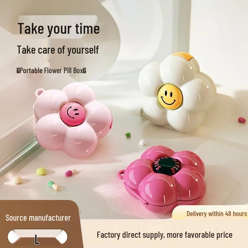 

Dopamine Portable Pill and Jewelry Storage Box Cream White + Yellow