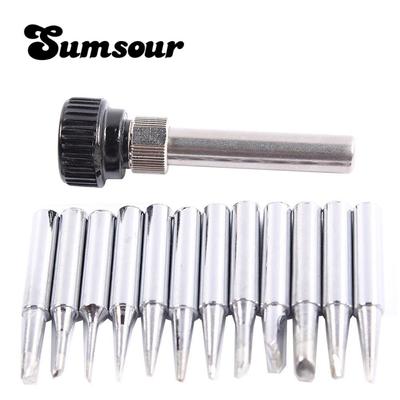 High Quality Lead-Free Soldering Iron Tip 900M-T For AOYUE HAKKO SAIKE ATTEN YIHUA QUICK Soldering Station +Iron Casing C0208