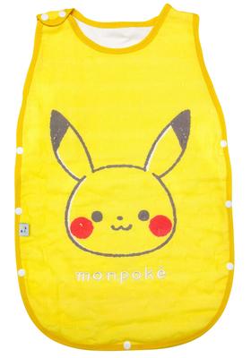 Macacão de Bebê Pokemon Monpoke Pikachu Gaze Quádrupla 45x60cm Produtos de Personagem Pijama de Bebê Pokemon Amarelo Morishita 4621436 [MORIPiLO]