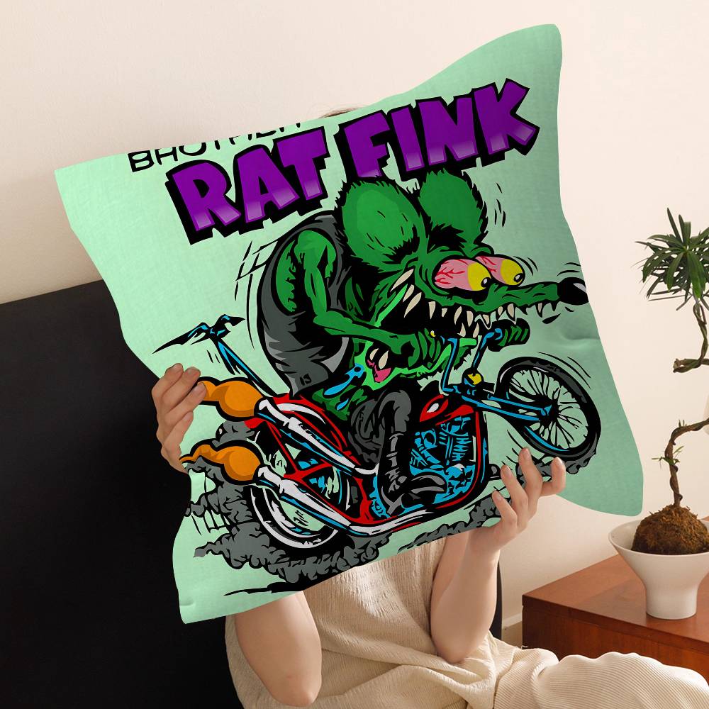 R-Rat F-Fink Maple Design Cushion Cover Happy Autumn Harvest decor Holiday Decorati Pillow Cover