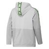 Adidas Golf Stretch Hoodie Golf Men's Fabric-Mix Jacket, White/Alumina