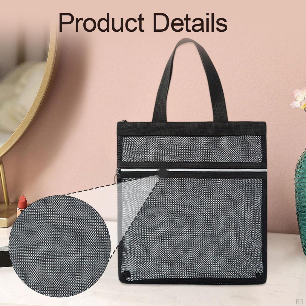 Mesh Shower Tote for Bathroom Accessories Portable Gym Toiletry Bag