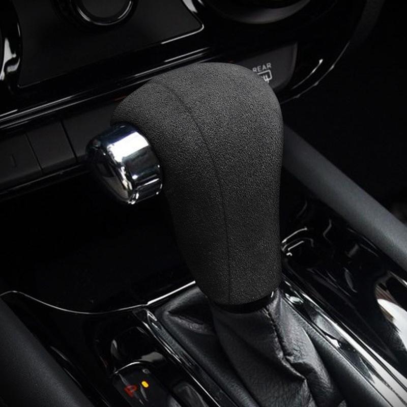 For Honda XRV VEZEL Modified Suede Gear Shift Cover, Interior Gear Lever Cover, Protective Decorative Sticker Accessories