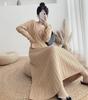 Spring & Autumn 2024 Slim Fit Knitted Midi Sweater Dress