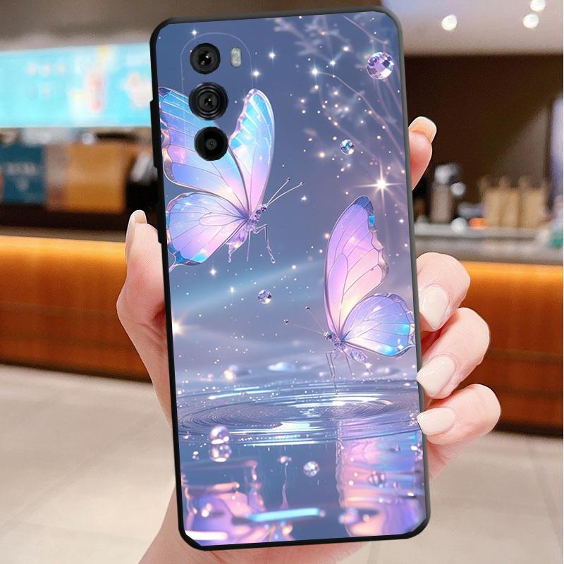 

Purple Pink Butterfly Funda Phone Case For Motorola Edge 50 40 Pro 60 50 40 30 Ultra Neo Fusion Moto G Play G Stylus G Power G G Stylus 5G 2024