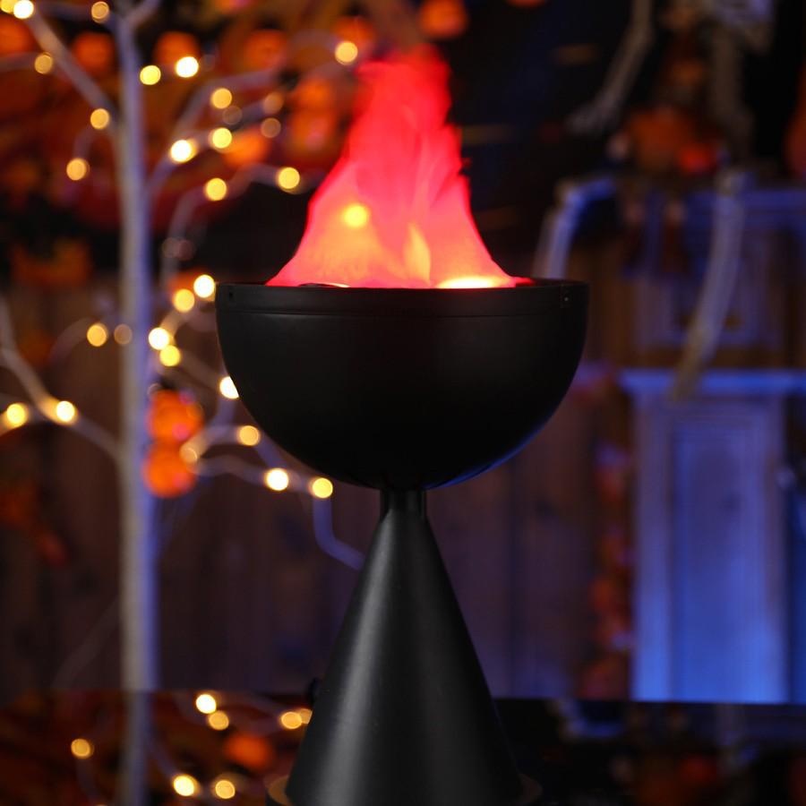 LED Halloween Flammen Feuerstelle Ornamente - Gruselige Hängedekorationen mit künstlichen Flammen für Spukhaus