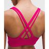 Lululemon Energy Bra MeDium Support  B D Cups  Evolve Calypso Pink