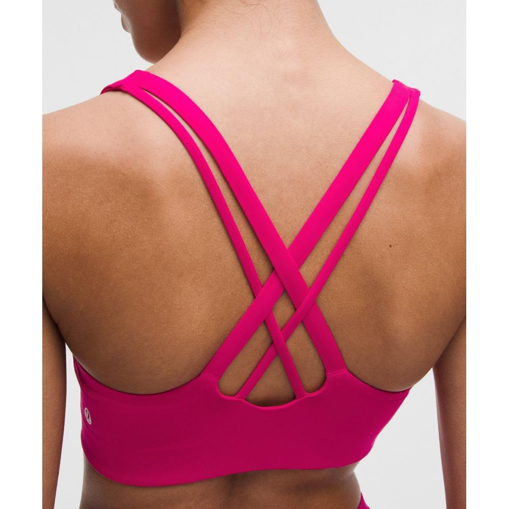 Lululemon Energy Bra MeDium Support  B D Cups  Evolve Calypso Pink