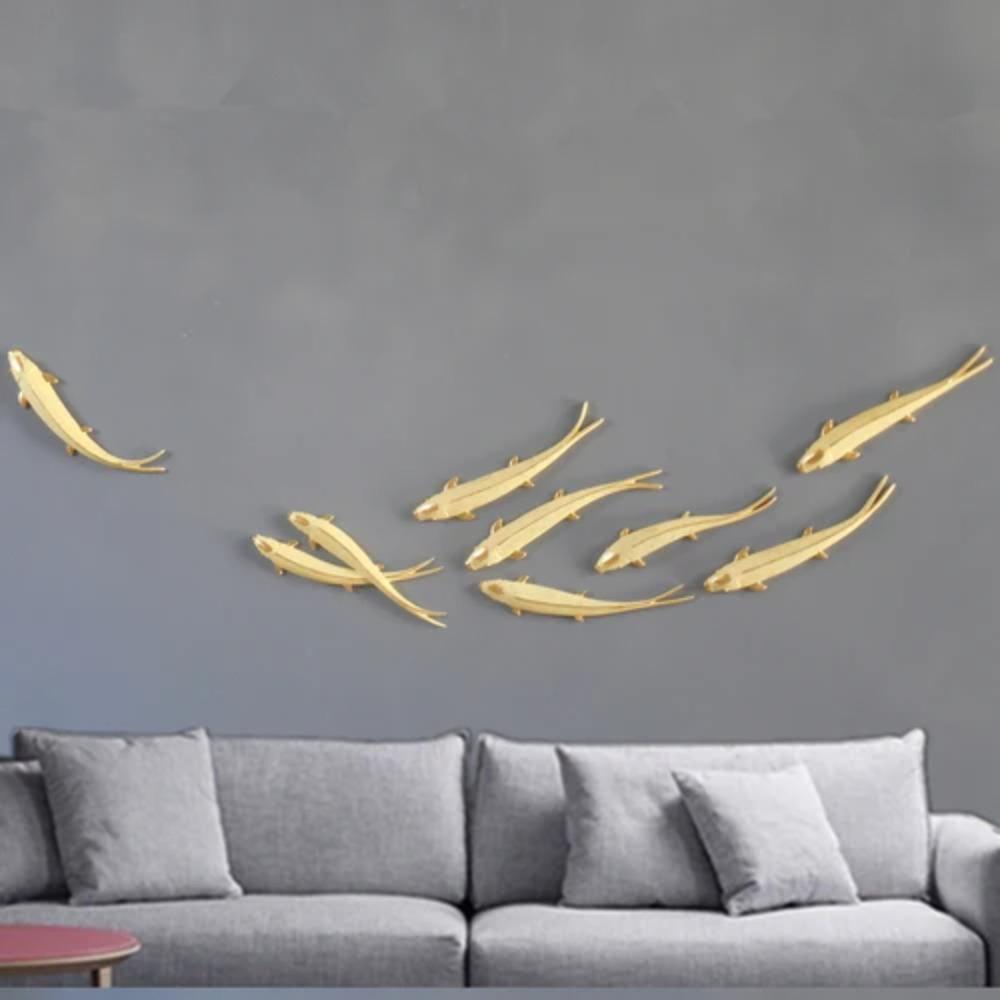 European Style Wall Decoration Three-dimensional Golden