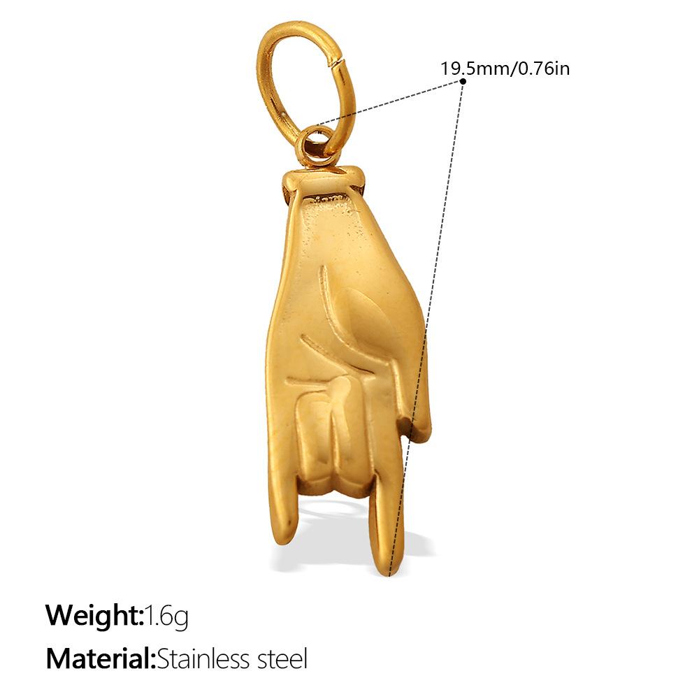 European and American creative personality DIY multi-style pendant stainless steel plated 18K gold versatile multi-element accessories