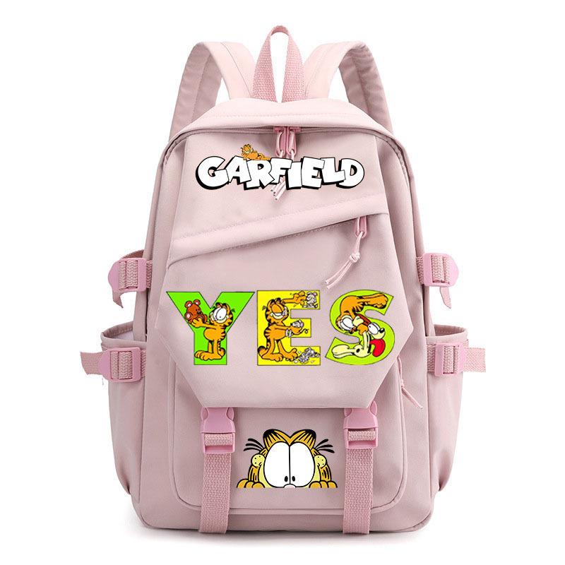 Anime Garfield School Bag Children S Backpack Elementary School Bag Male Female Junior High School Student College Student Campus Backpack 29*16*46cm