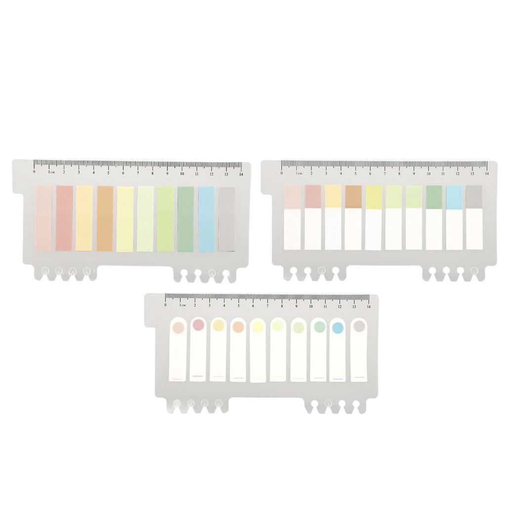 3set Index Tabs Morandi Color Safe Adhesive Retro Cute Style Paper PET Lightweight Portable Page Marker Bookmarks