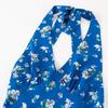 Seaside Vacation Wind Blue Bottom Floral Dress Women's Summer French V-neck Neck Temperament Thin Backless Dress