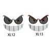 Devil's Eye LED Decorative Light Emoji Light Rear Window Car Warning Light