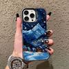 Moon Starry Sky Moonlight Night Scene Laser Phone Case For iPhone 14 15 Pro Max Plus 11 13 12 Mini 16 Pro Max Shockproof Covers
