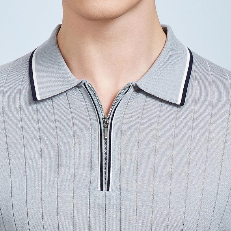 Antonio Men's Lyocell-Silk Blend Jacquard Polo Shirt