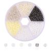 Handmade Mixed-Color Seed Beads Set: 6-Compartment Box for DIY Bracelets and Necklaces