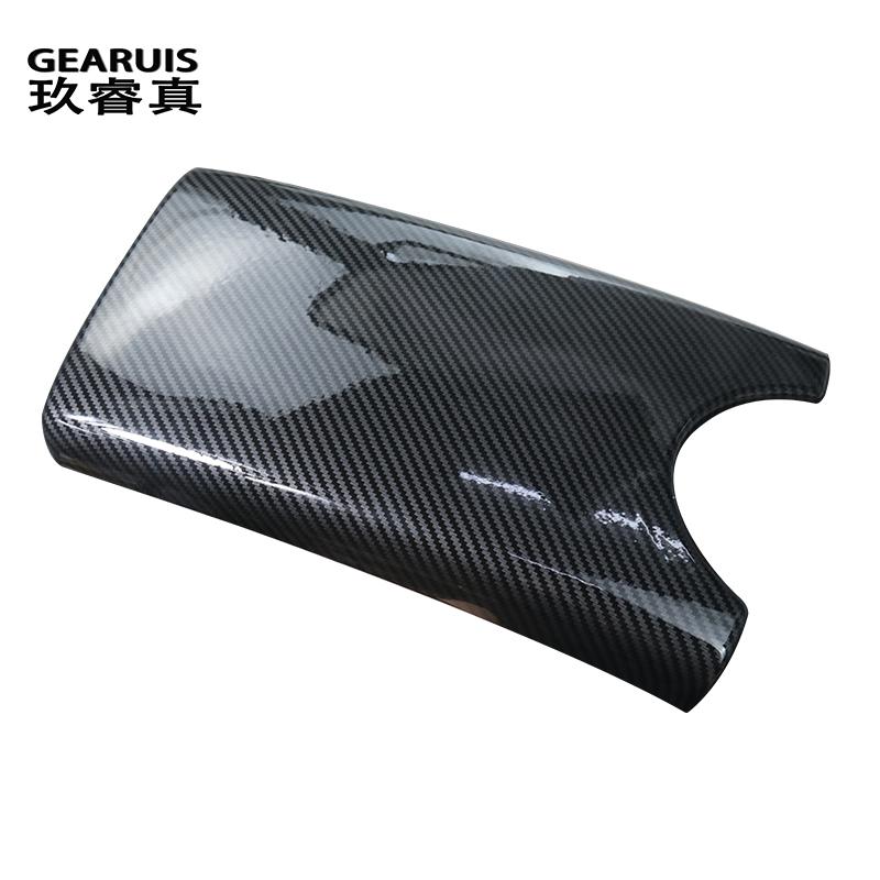 Από ανθρακόνημα Κεντρική κονσόλα αυτοκινήτου Πάνελ καπακιού Υποβραχιόνιο Κουτί Περικοπή Προστατευτικό κάλυμμα Αυτοκόλλητα Για Mercedes Benz E class W211