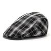 Spring and summer thin beret, men's casual cap, women's plaid British retro forward hat