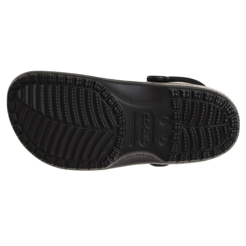 Crocs Classic Clog Sandals, Black, 10001-001-2023 (Black/Size 24.0/Men's) [Used]