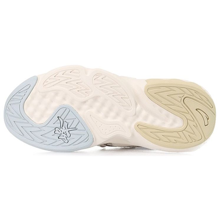 Anta Lifestyle Series Non-Slip Wear-Resistant Mid-Top Dad Shoes Women Sneaker Gray Blue 122148080-3