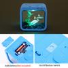 5 Farben Fischbox mit Licht, kreatives, abnehmbares Mini-Gehäuse, Aquarium-Aquarium-Zubehör