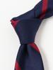 [BEAMS PLUS] Silk Ivy Regimental Tie for Men, Burgundy, Free Size, 38440101107