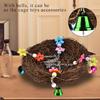 Bird Nest Hanging Cage Hut Tent Bed Bird Parrot Toy Birds Nest Parrot Straw Nest Cages
