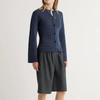 2026 Autumn/Winter Cross-Border Style Knit Cardigan: Single-Breasted, Round Neck, Waist-Cinching Sweater Top